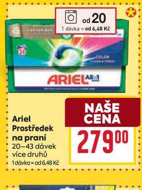 Ariel Prostředek na praní 20-43 dávek 