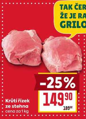 Krůtí řízek ze stehna cena za 1 kg
