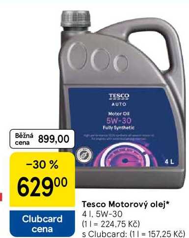Tesco Motorový olej, 4 l, 5W-30  