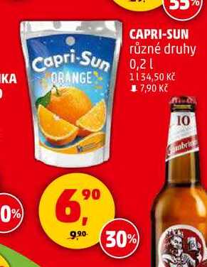 CAPRI-SUN různé druhy, 0,2 l