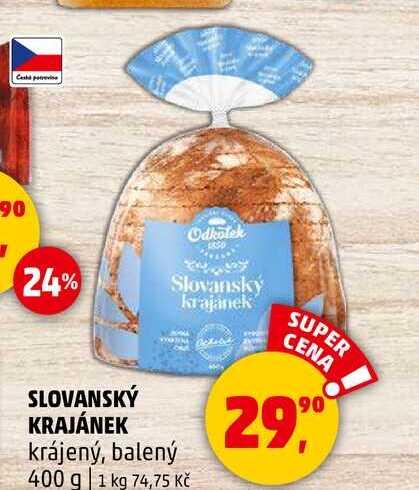 SLOVANSKÝ KRAJÁNEK krájený, balený, 400 g 