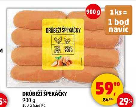 DRŮBEŽÍ ŠPEKÁČKY, 900 g 