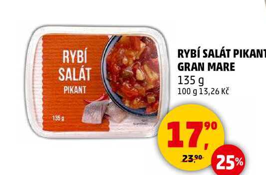 RYBÍ SALÁT PIKANT GRAN MARE, 135 g  