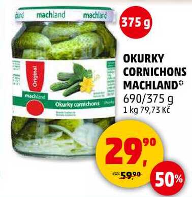 OKURKY CORNICHONS MACHLAND, 690/375 g 