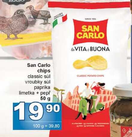 San Carlo chips 50g