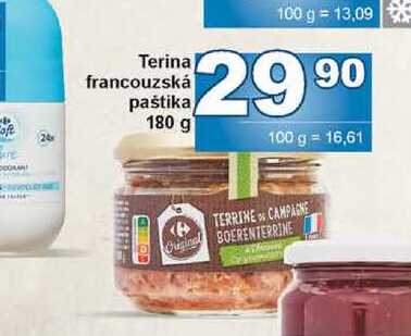Terina francouzská paštika 180g