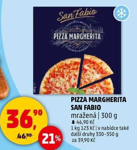 PIZZA MARGHERITA SAN FABIO mražená, 300 g