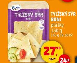 TYLŽSKÝ SÝR BONI plátky, 150 g 