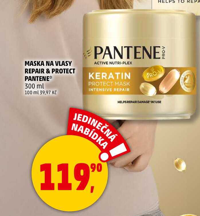 MASKA NA VLASY REPAIR & PROTECT PANTENE, 300 ml  