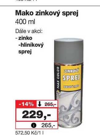 Mako zinkový sprej 400 ml 