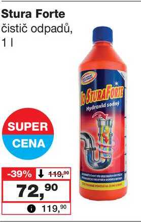 Stura Forte čistič odpadů, 1l