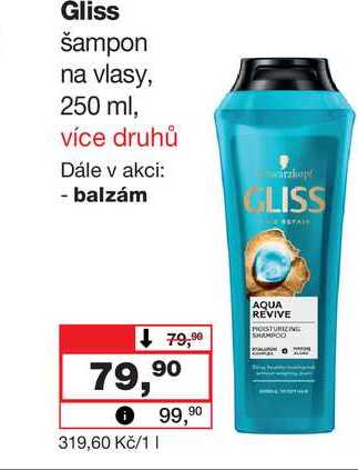 Gliss šampon na vlasy, 250 ml