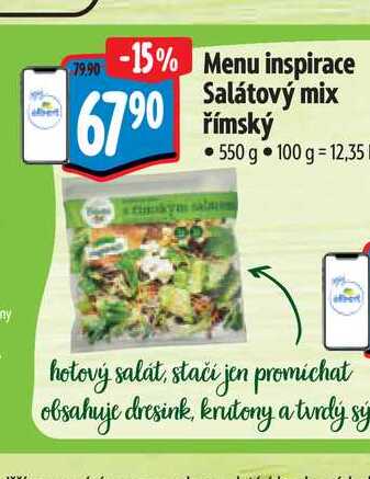  Menu inspirace Salátový mix římský  550 g  