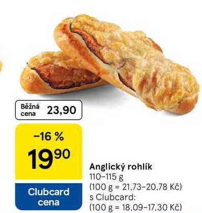 Anglický rohlík, 110-115 g 