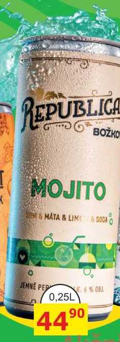 BOŽKOV REPUBLICA MOJITO 0,25L