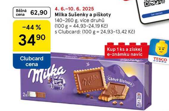 Milka Sušenky a piškoty, 140-260 g, více druhů 