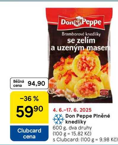 Don Peppe Plněné knedlíky, 600 g 