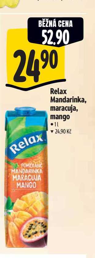  Relax Mandarinka, maracuja, mango  1 l