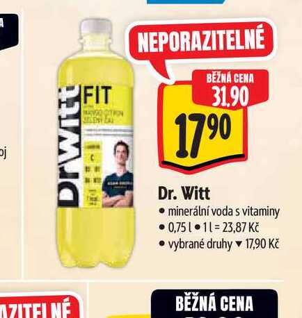   Dr. Witt  minerální voda s vitaminy 0,75 l