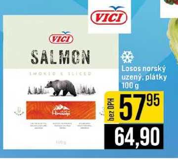 Losos norský uzený, plátky 100 g