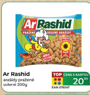 Ar Rashid arašídy pražené solené 200g 
