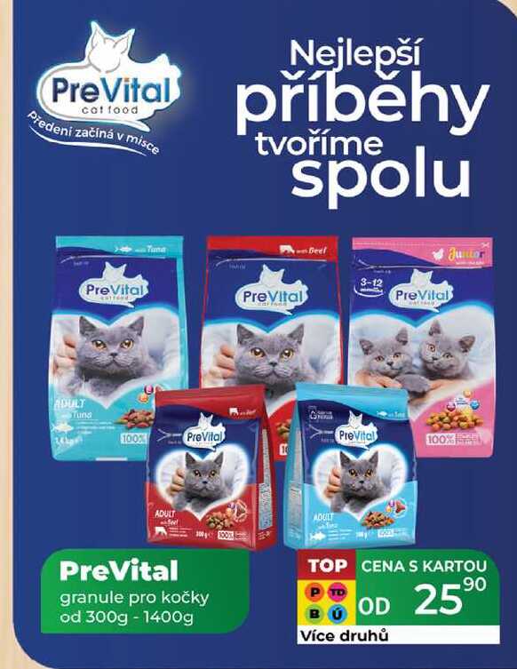 PreVital granule pro kočky od 300g - 1400g  