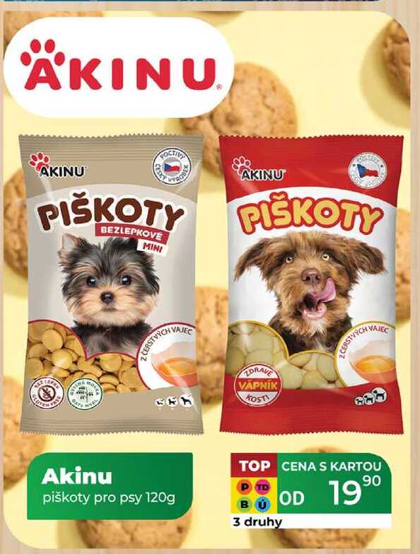 Akinu piškoty pro psy 120g 