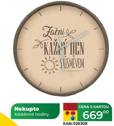 Nekupto Nástěnné hodiny 