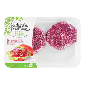 Nature's Promise Bio Hovězí burger, 260 g