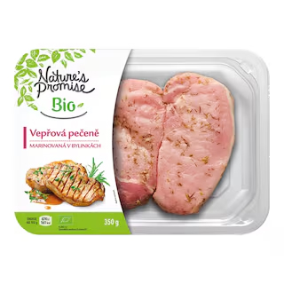 Nature's Promise Bio Marinovaná vepřová pečeně bez kosti, 350 g