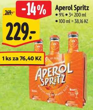 Aperol Spritz, 3x 200 ml 