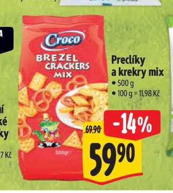   Preclíky a krekry mix 500 g  
