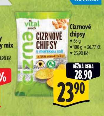  Cizrnové  chipsy  65 g