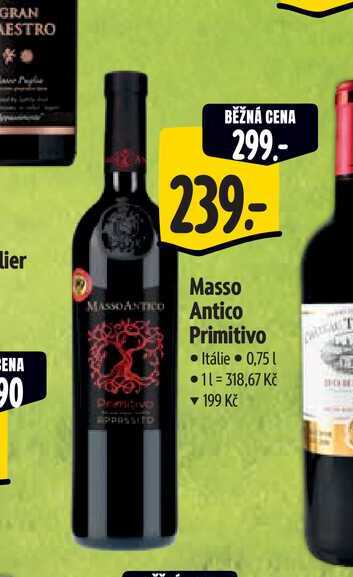   Masso  Antico Primitivo 0,75 l