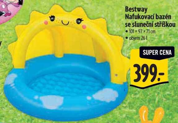 Bestway Nafukovací bazén se sluneční stříškou 