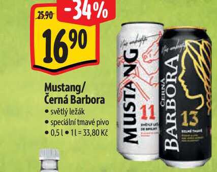   Mustang/ Černá Barbora 0,5 l
