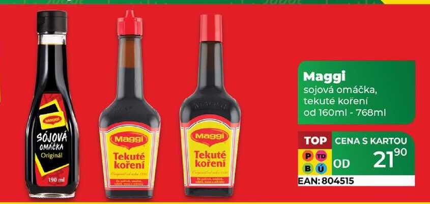 Maggi sojová omáčka, tekuté koření od 160ml - 768ml  