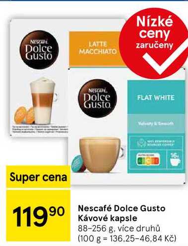 Nescafé Dolce Gusto Kávové kapsle, 88-256 g, více druhů  