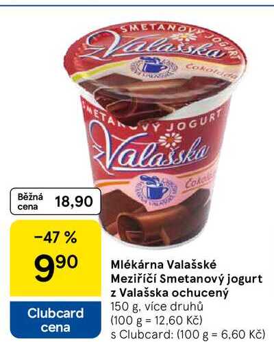 Mlékárna Valašské Meziříčí Smetanový jogurt z Valašska ochucený, 150 g, více druhů