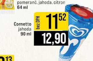 Cornetto jahoda 90 ml