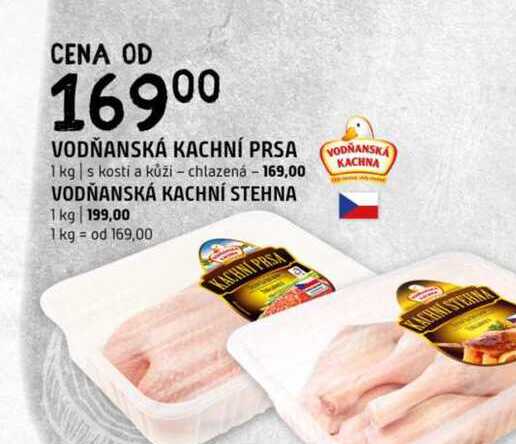 Vodňanská Kachní prsa stehna 1kg