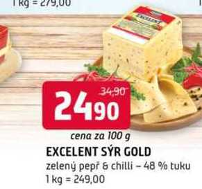 Excelent sýr Gold 100g, vybrané druhy