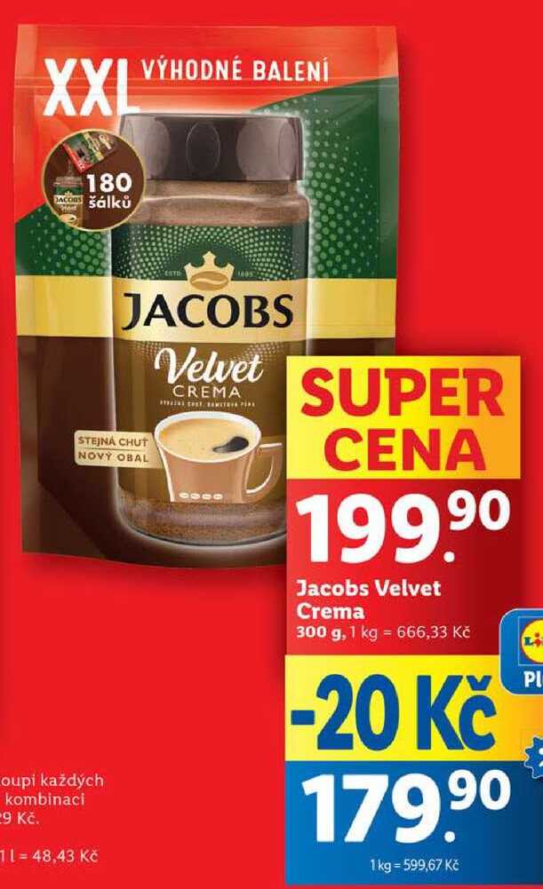 Jacobs Velvet Crema, 300 g