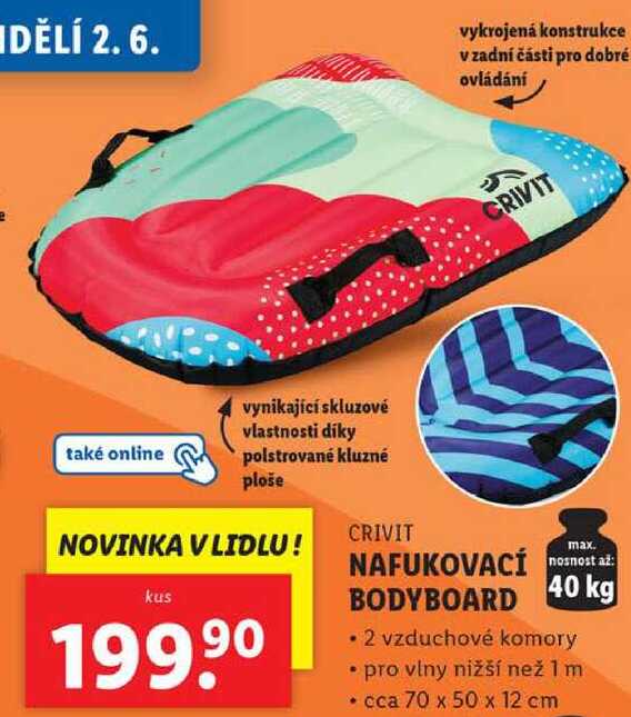 NAFUKOVACÍ BODYBOARD 