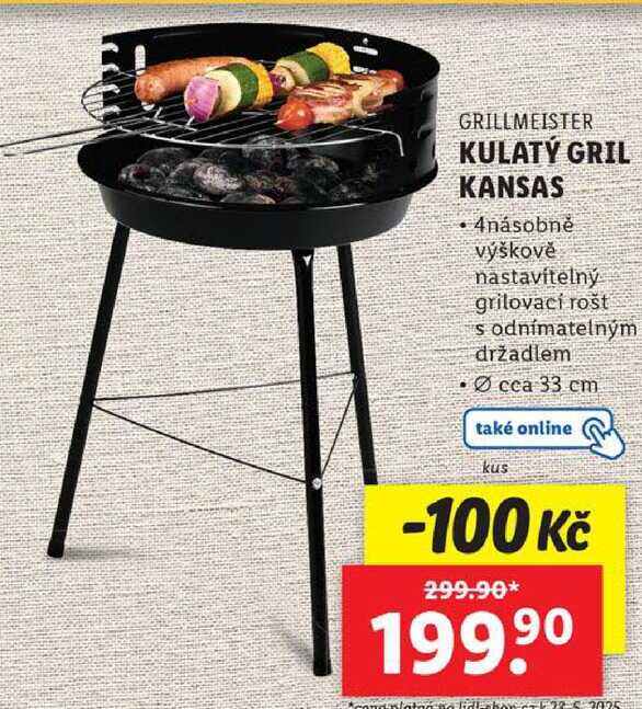 KULATÝ GRIL KANSAS 