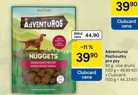 Adventuros Pochoutky pro psy, 90 g