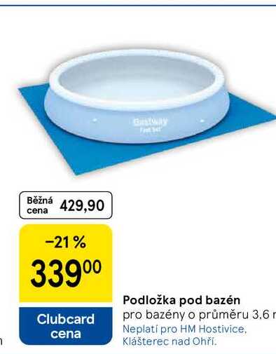 Podložka pod bazén pro bazény o průměru, 3.6 m 