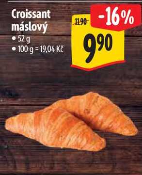 Croissant máslový, 52 g 
