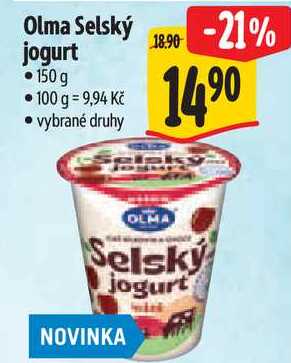 Olma Selský jogurt, 150 g