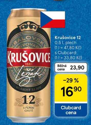 Krušovice 12, 0.5 l